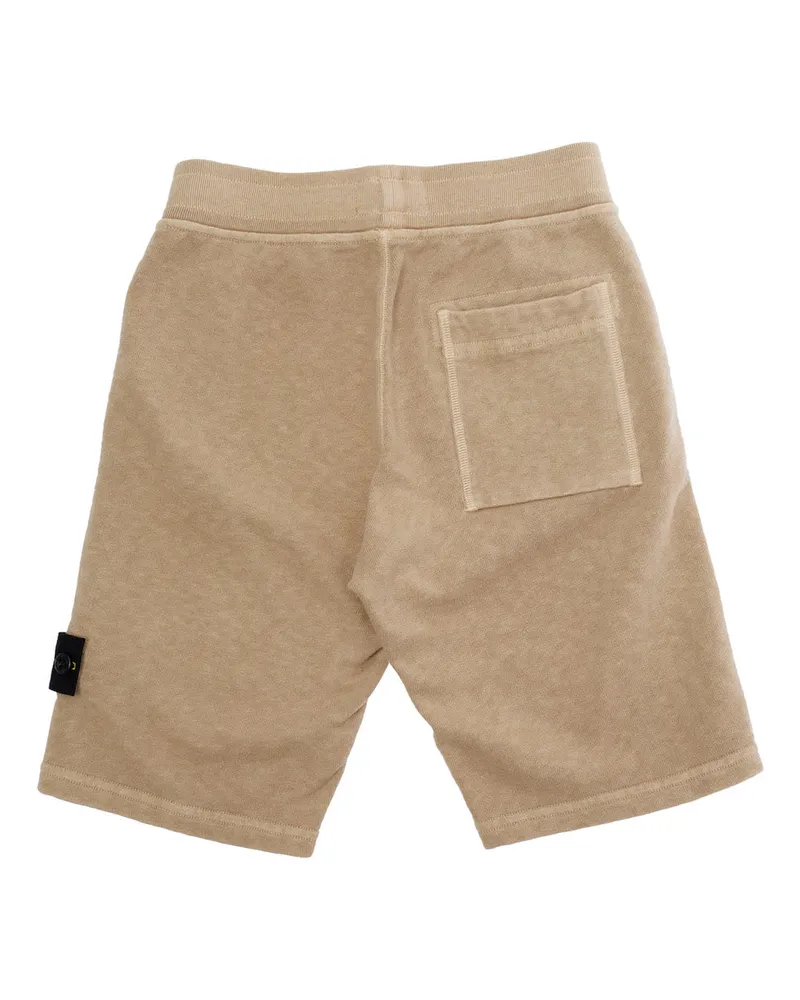 Stone Island Boys' Bermuda Shorts Beige Cotton Beige