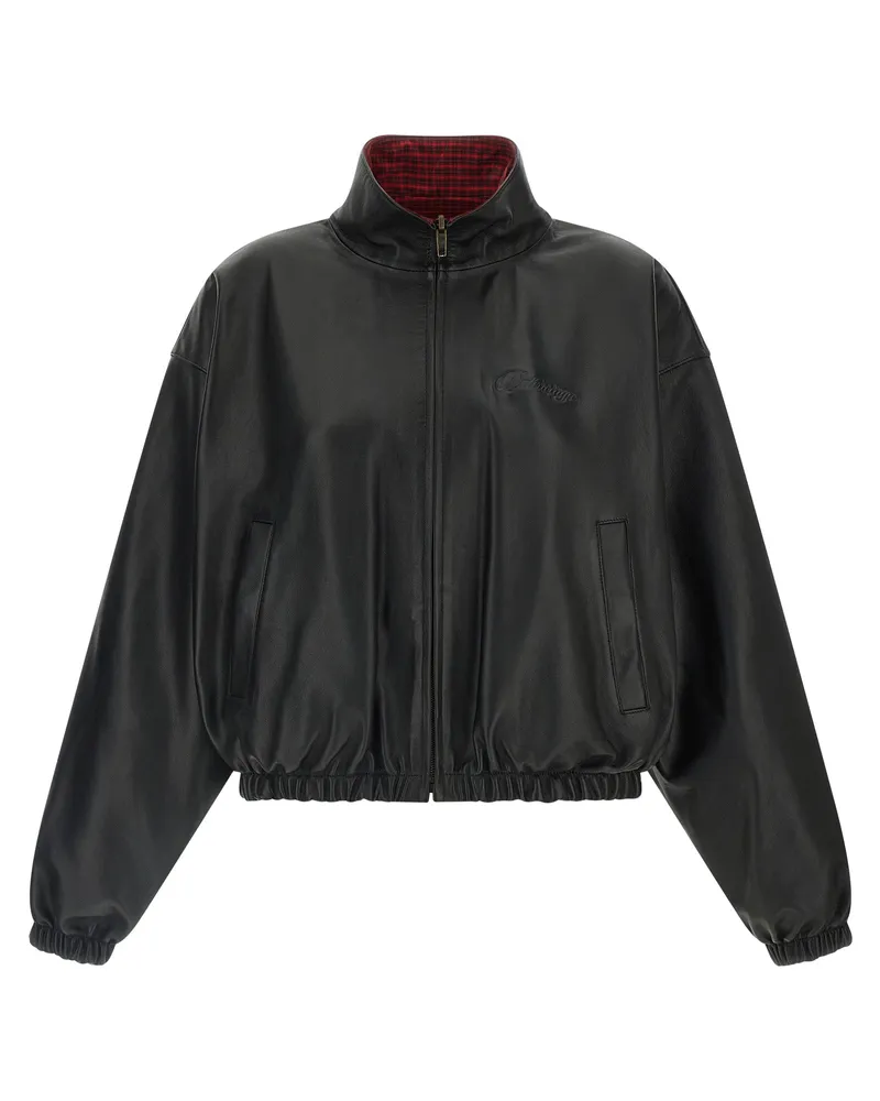 Balenciaga Women Black Lamb Leather Jacket Clothing Black