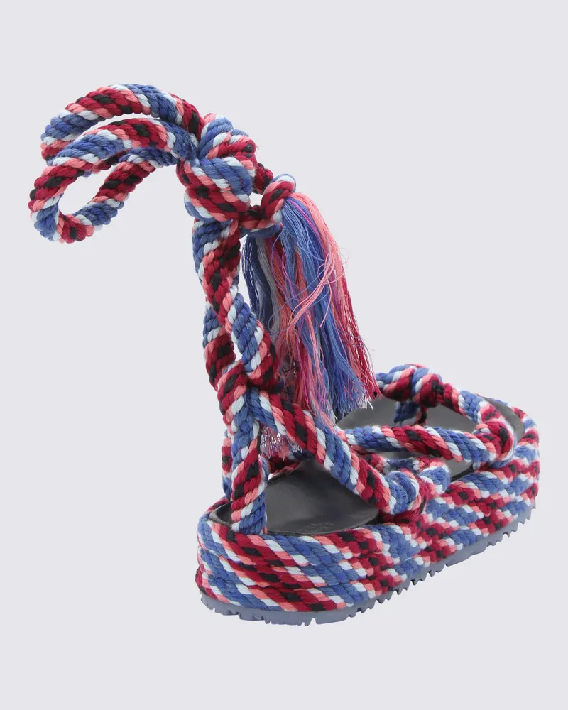 Isabel Marant Women's Sandals Blue-Pink _cover Tex Sole Le Blue/pink Multicolor