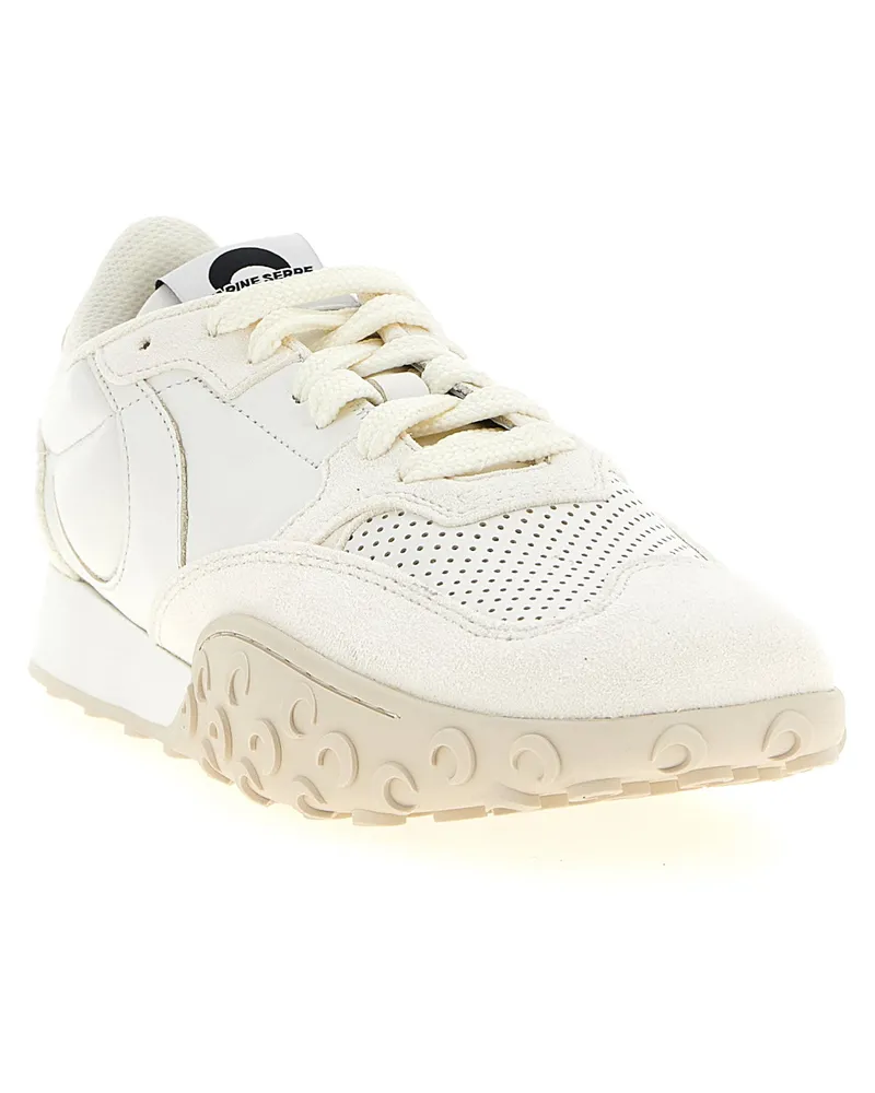Marine Serre MS Rise Sneaker — Cream White