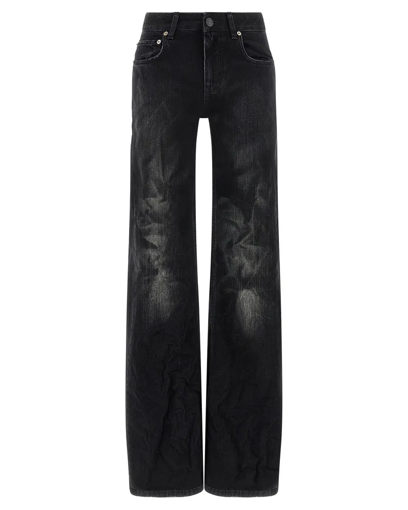 Balenciaga Wide-Leg Jeans — Black Black