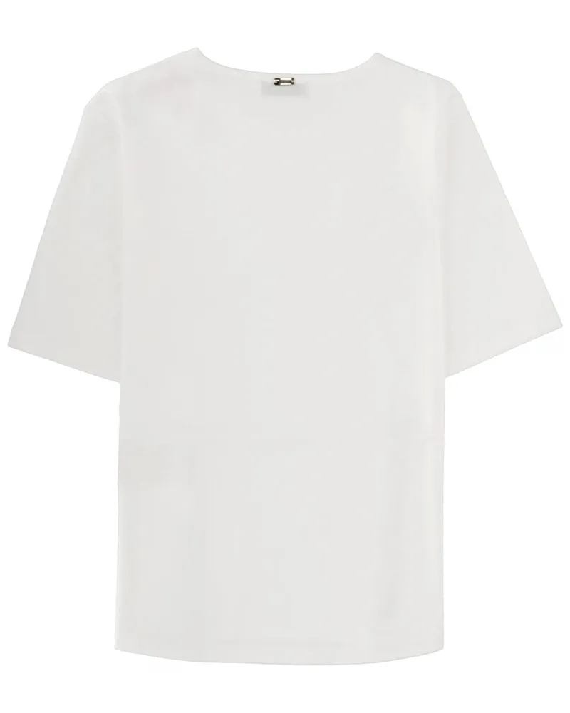 Herno Split T-Shirt — White White