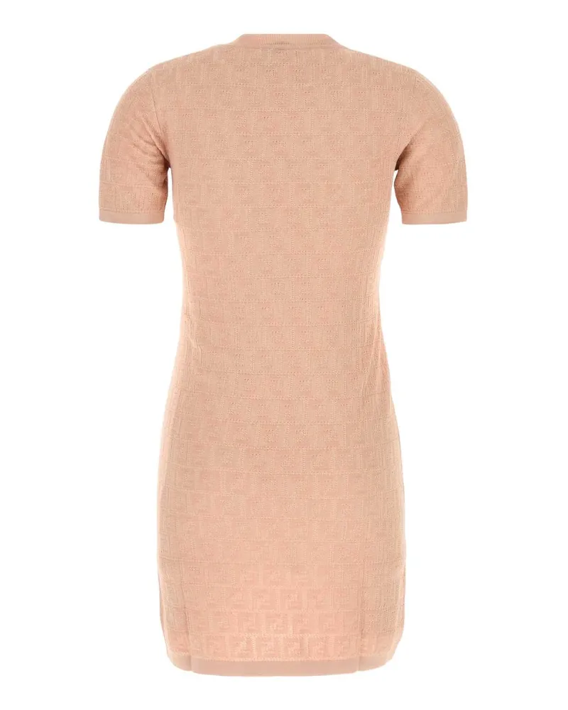 Fendi Fzdd61auzr F1sau Pink Salt-25 Exterior: Cotton Viscose Abiti Dress Pink