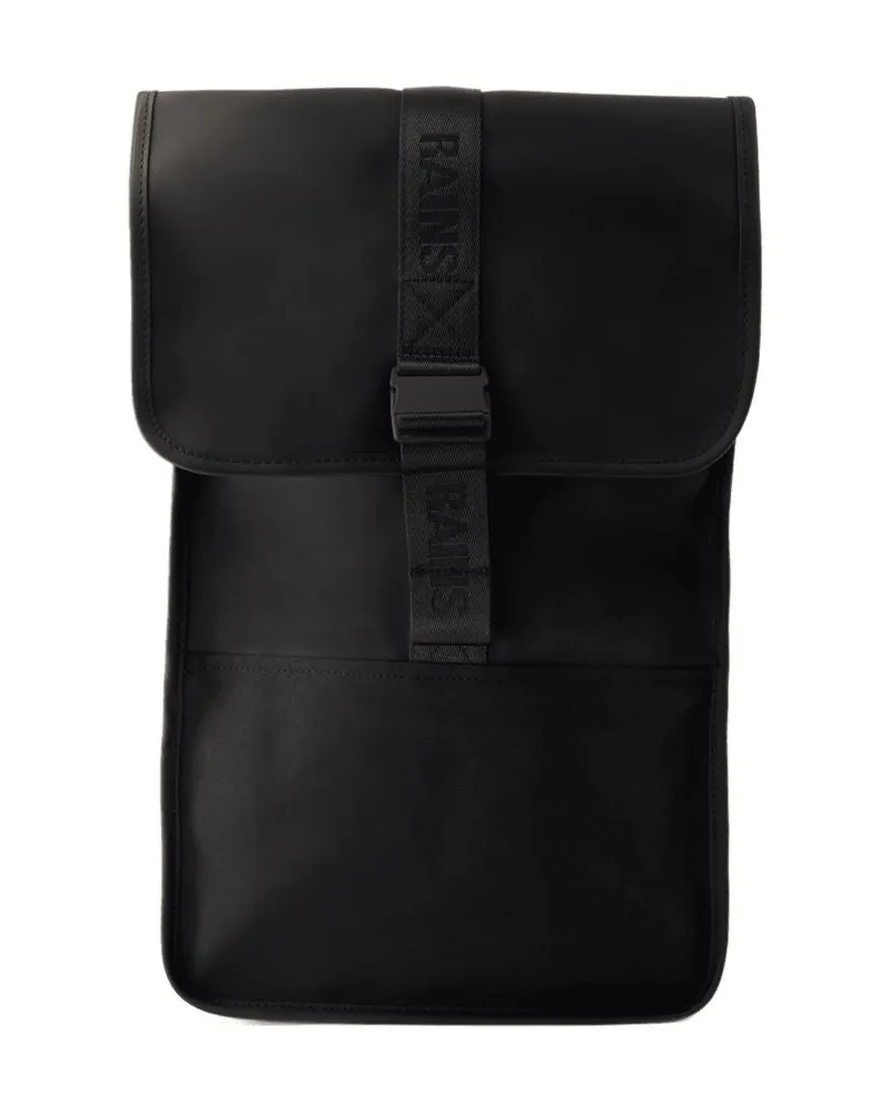 RAINS Unisex Backpack Black Synthetic Black