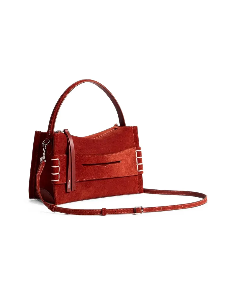J.W.Anderson Suede Shoulder Bag — Orange Orange