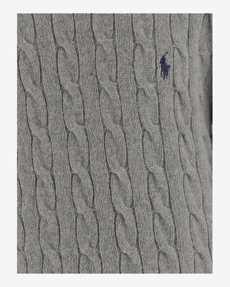 Ralph Lauren Boys' Sweater Cable-Knit Wool-Cashmere Grey Gray