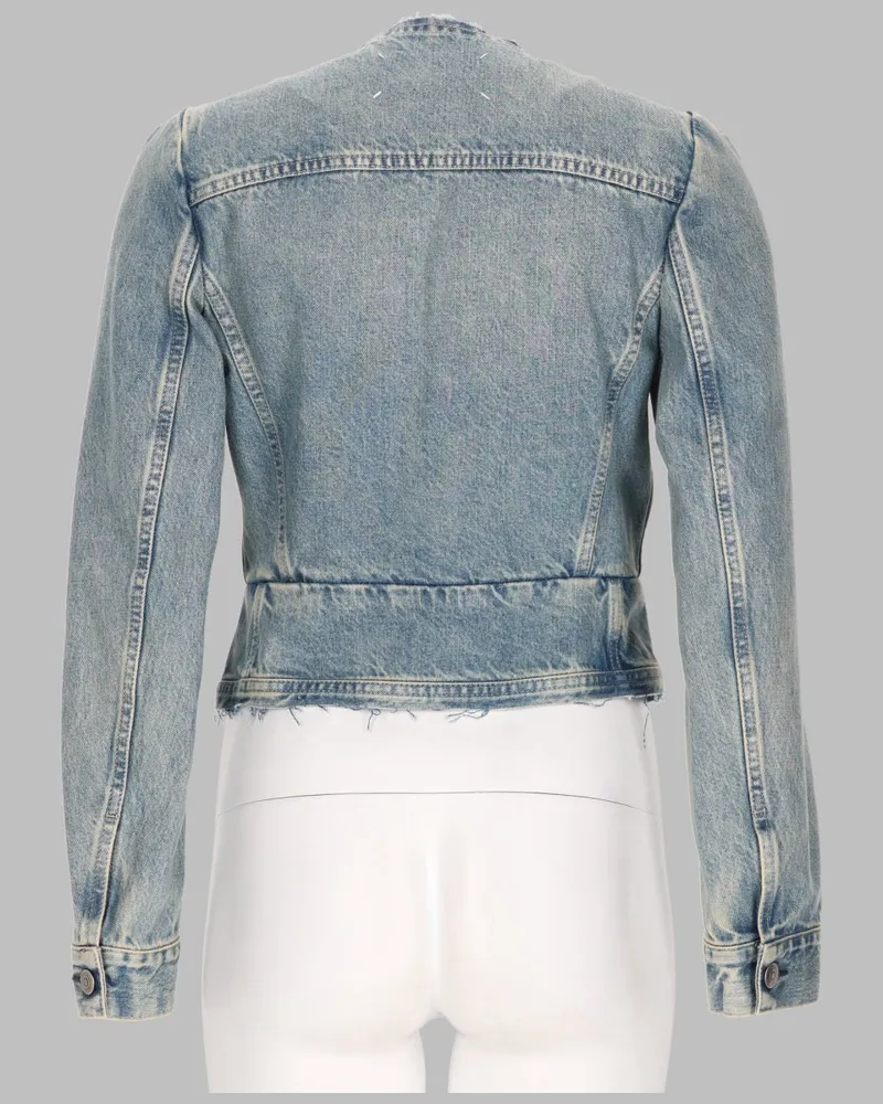 Maison Margiela Cotton Denim Jacket — Blue Blue