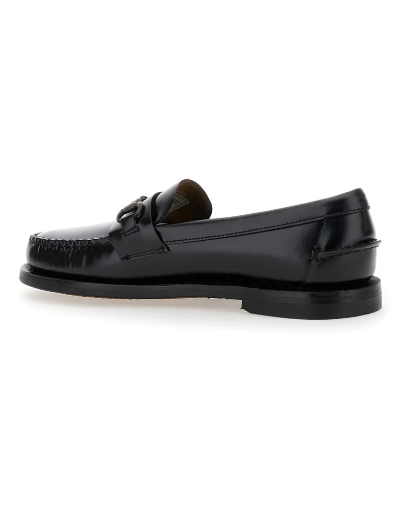 Sebago Women's Loafers Joe Black Leather Black
