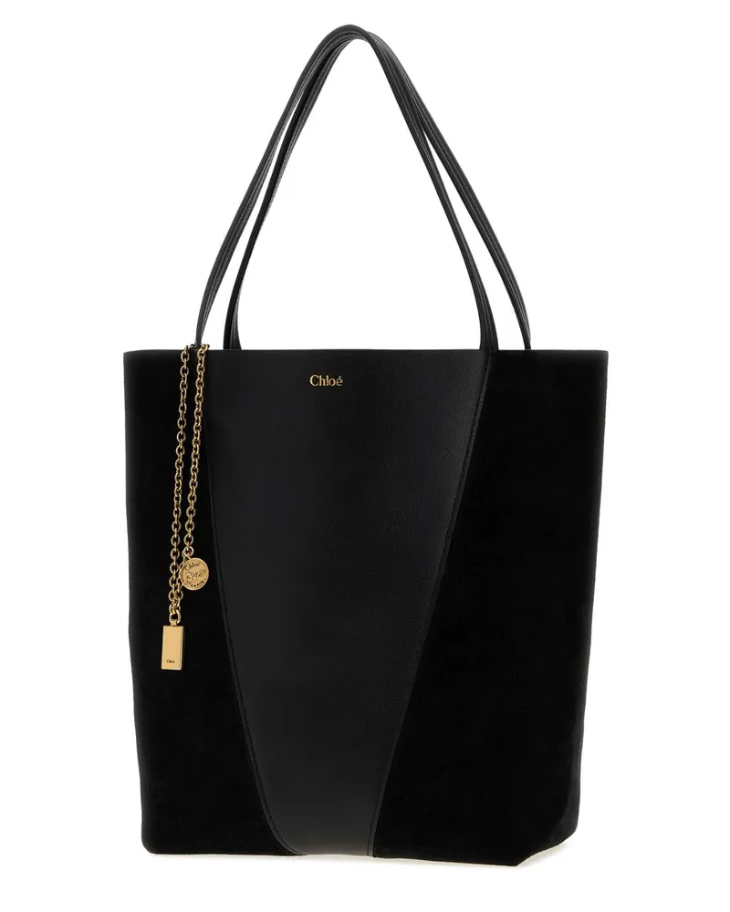 Chloé Leather Tote Bag — Black Black