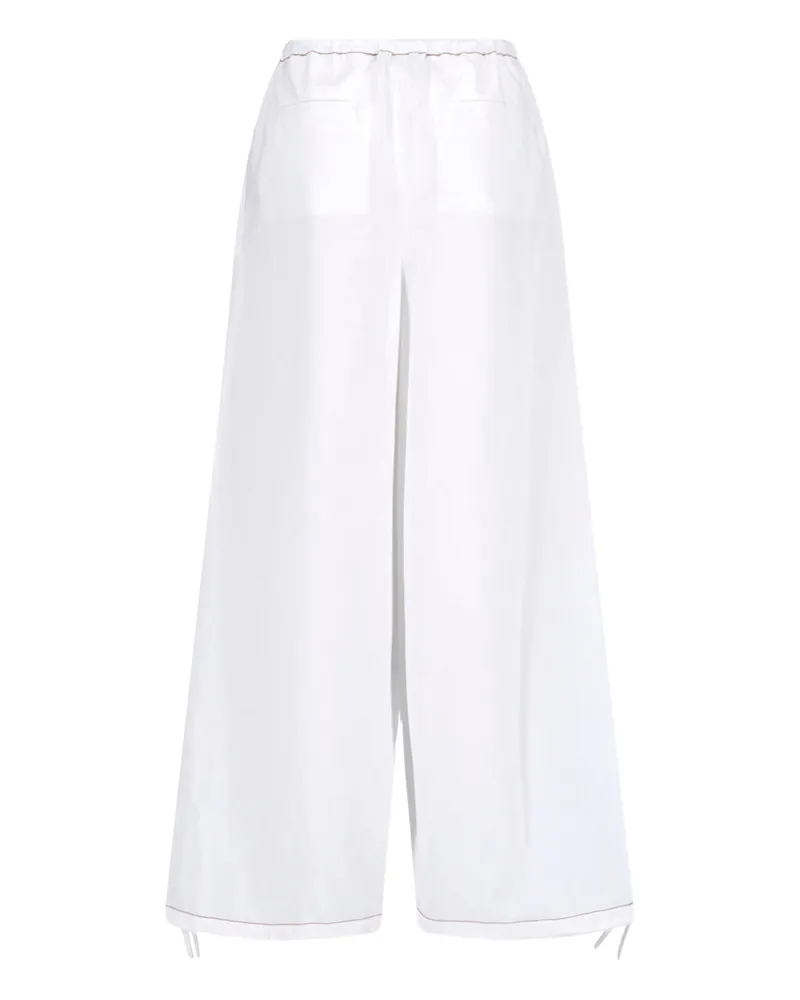 Marni Women's Trousers White Cotton White