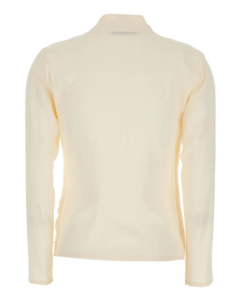 Jucca Women's Blouse V-Neck White Blouses Shirt White