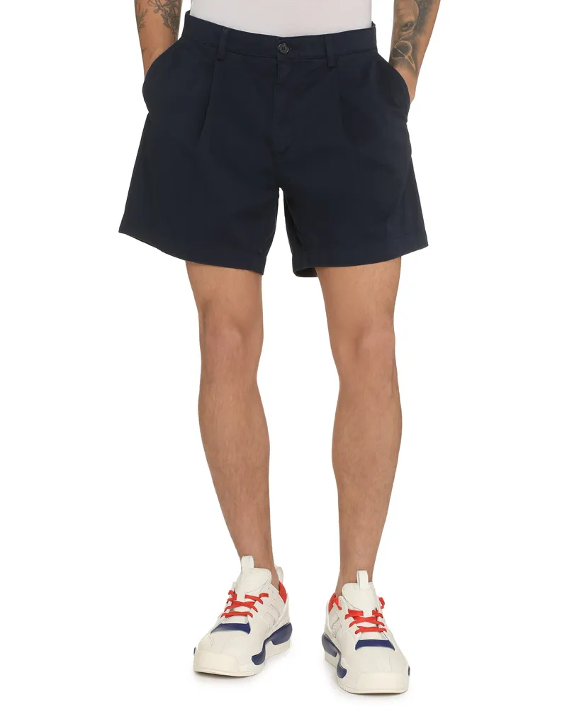 Department 5 Cotton Bermuda Shorts — Navy Navy