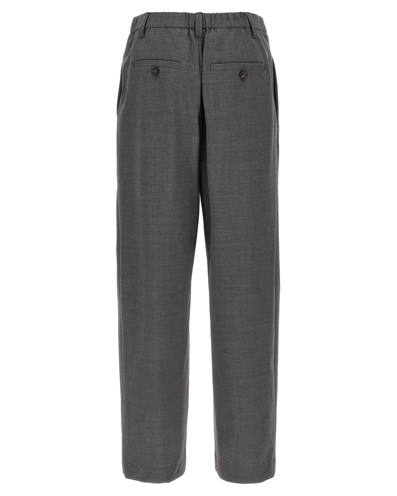 Brunello Cucinelli Sartorial Baggy Trousers — gray Gray