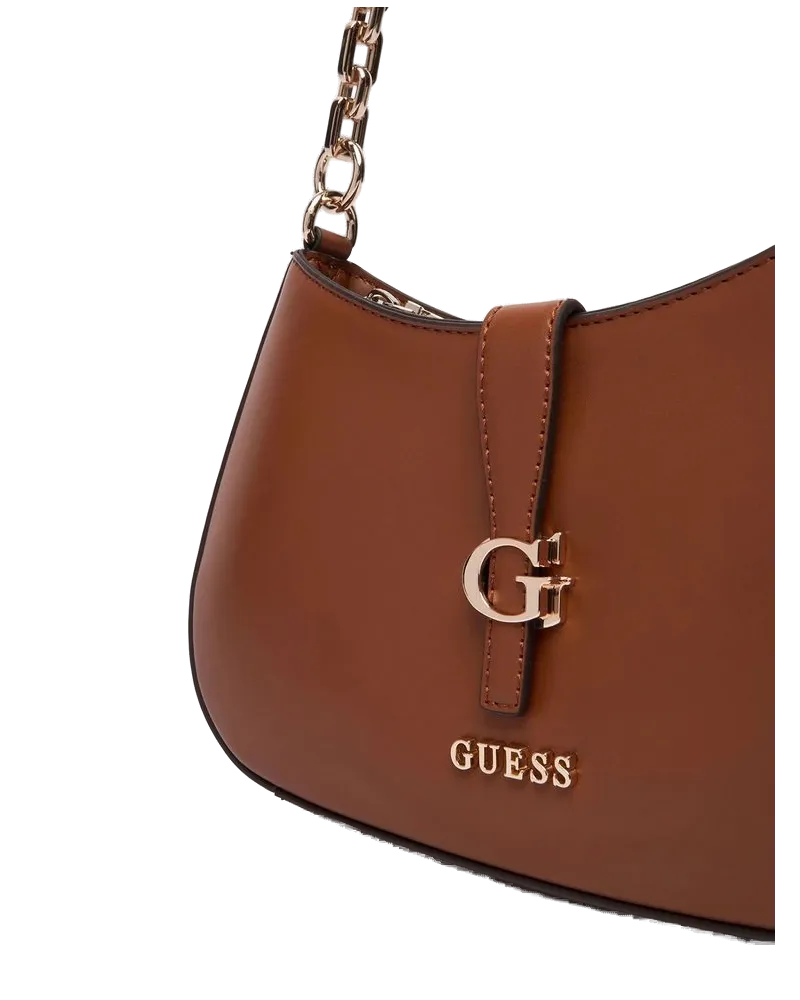 Guess Women's Shoulder Bag Cognac Polyurethane - Shoulder-Bags Brown