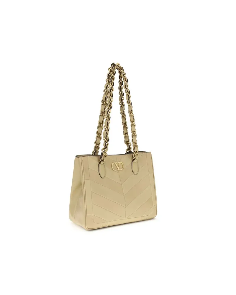 Valentino Garavani Women's Gold Napa Leather - Calf Bos Taurus Shoulder Bag Gold