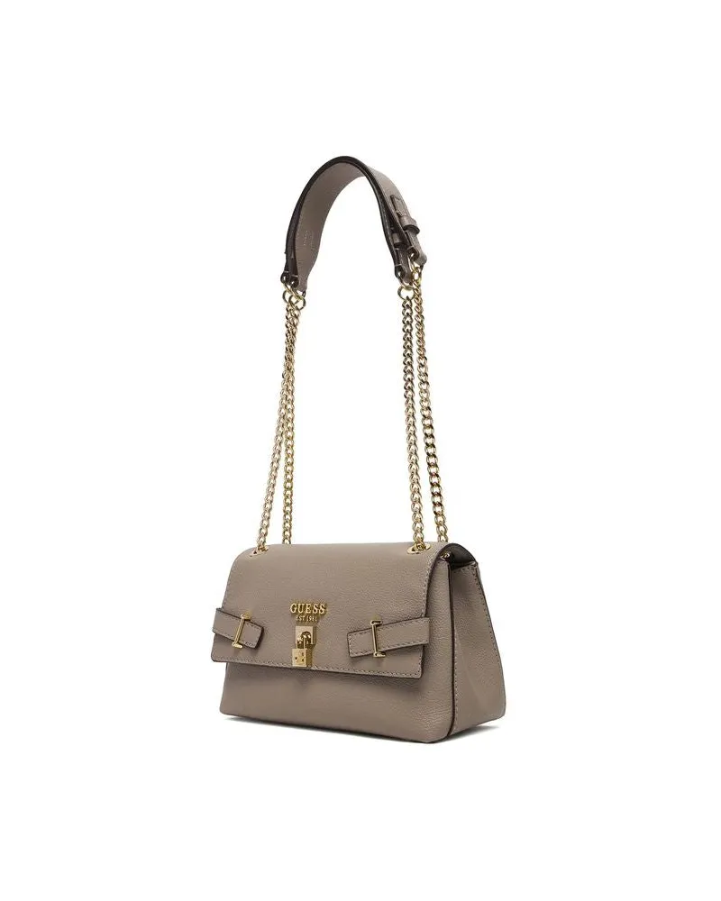 Guess Structured Polyurethane Crossbody Bag — Taupe Taupe