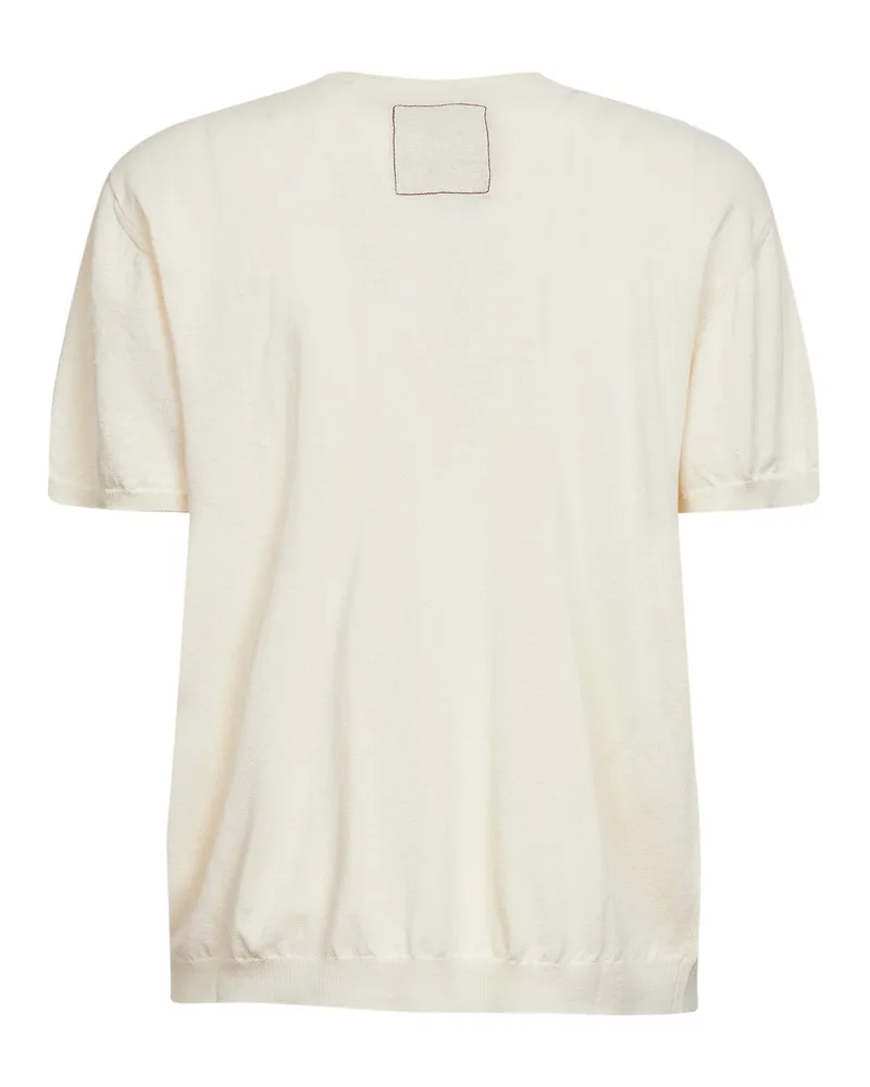 Uma Wang Men's Crewneck Sweater Beige Cotton Beige