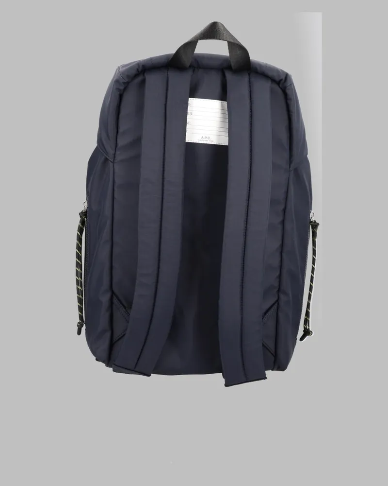 A.P.C. Men's Backpack Trek Multicolour Nylon Backpacks Navy