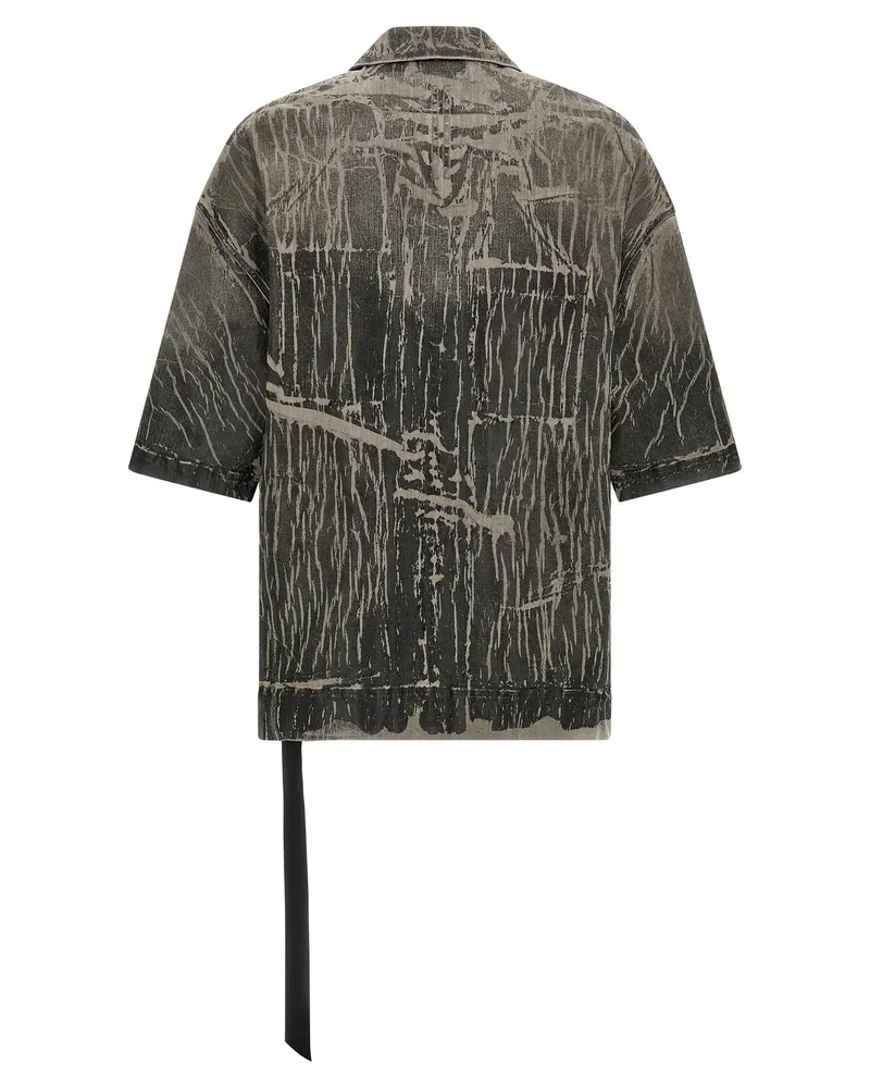 DRKSHDW by Rick Owens Men Gray Cotton Blouse Gray