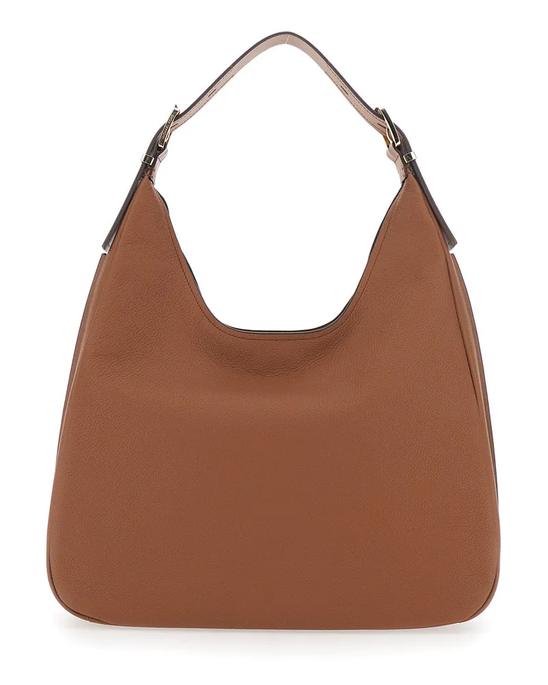 Michael Kors Women's Shoulder Bag Nolita Grande Brown Leather Cow Brown