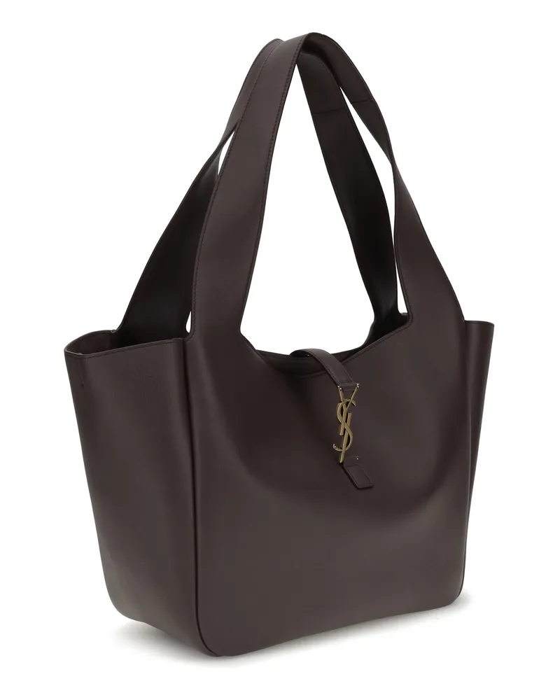 Saint Laurent Women's 5 À 7 Shoulder Bag Dark Currant Calf Leather Bos Taurus Purple