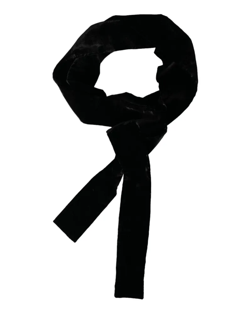 Dolce & Gabbana Black Viscose Wide Waist Women Belt Cotton Silk Black