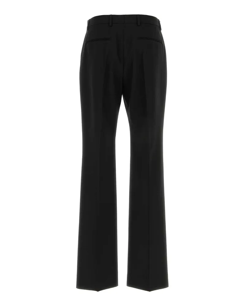 Valentino Garavani Men's Black Wool Pant Nero Exterior: Virgin Pantaloni Black