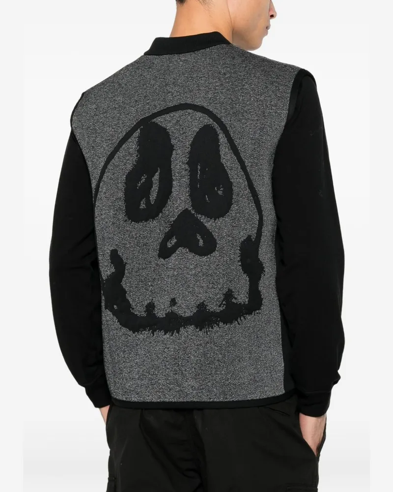Y-3 Color-Block Knit Vest — Grey Grey
