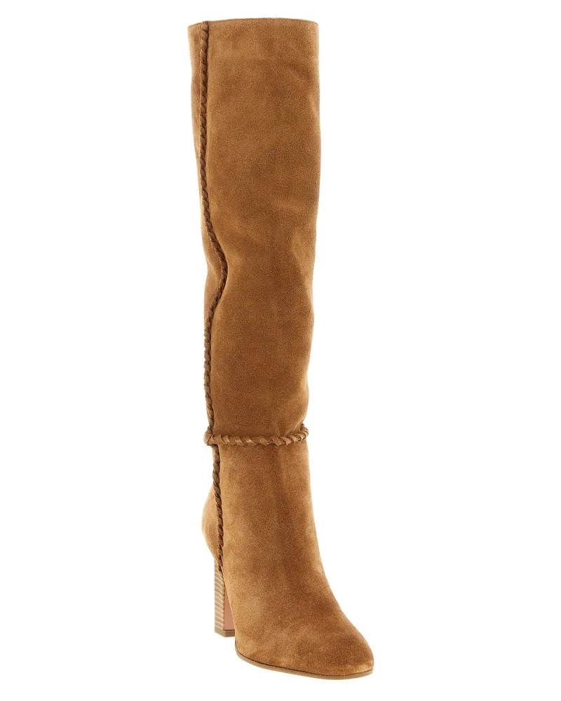 Aquazzura Indy Boot — Camel Camel
