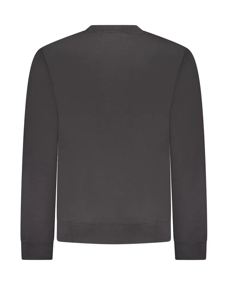 Calvin Klein Embroidered Logo Sweatshirt — Black Black