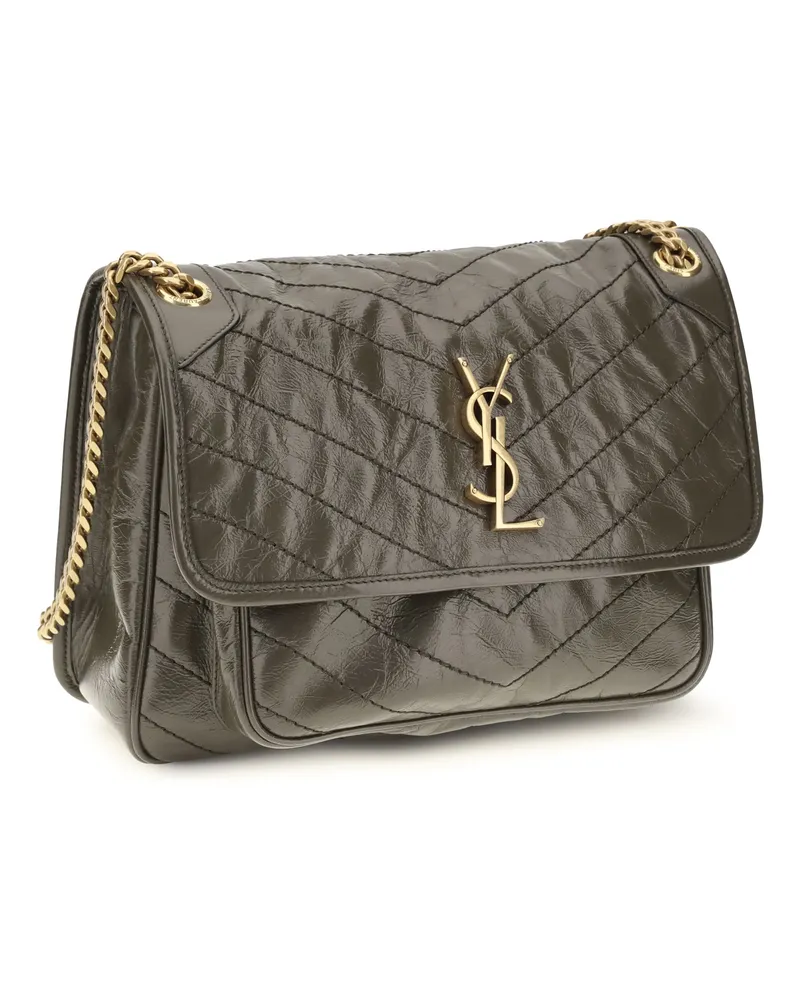 Saint Laurent Niki Shoulder Bag — Gray Gray