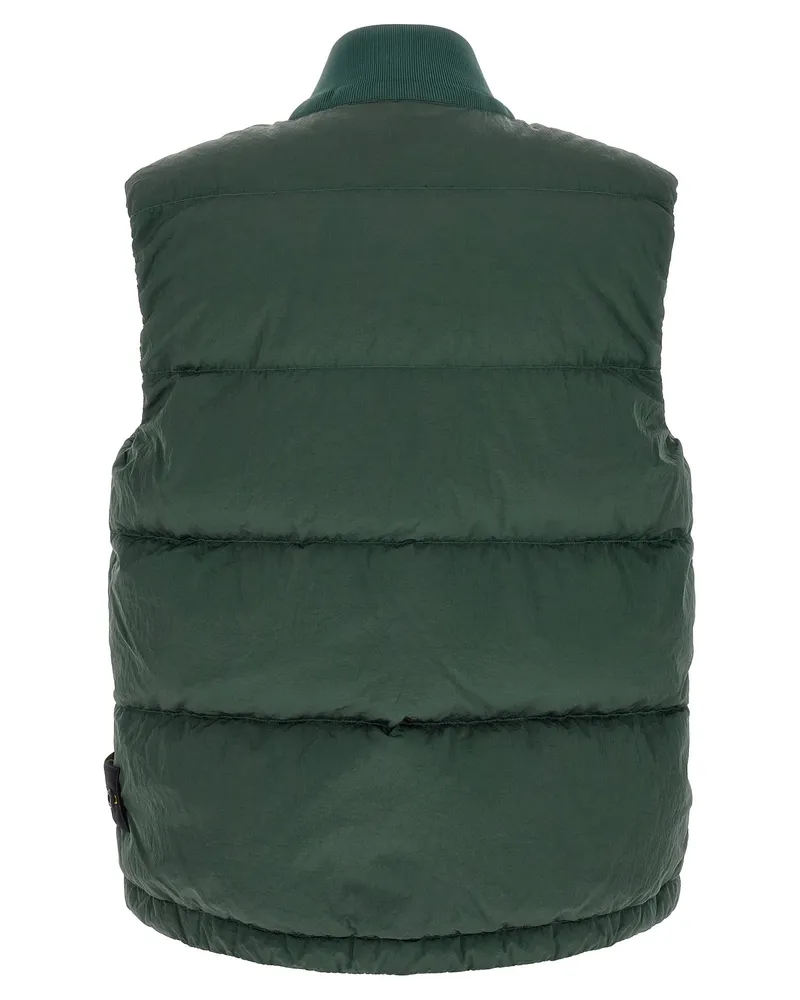 Stone Island Goose Down Padded Vest — Green Green