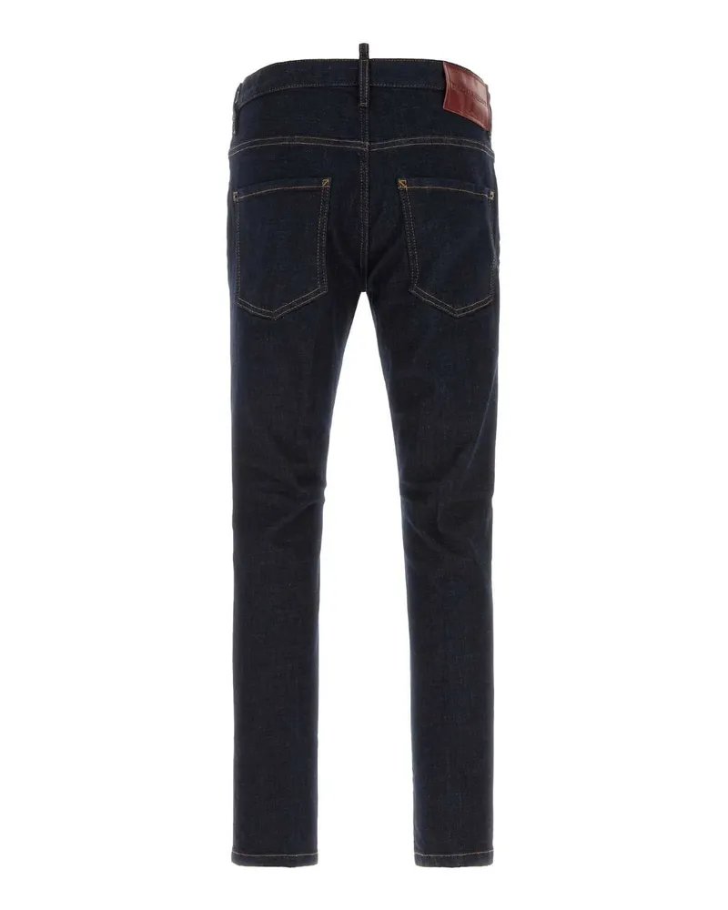 Dsquared2 Men's Stretch Denim Skater Jeans Navyblue Exterior: Cotton Elastane Navy