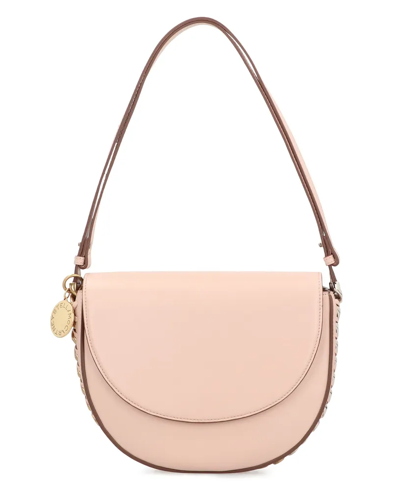 Stella McCartney Women's Medium Shoulder Bag With Flap Pink Polyester Pink