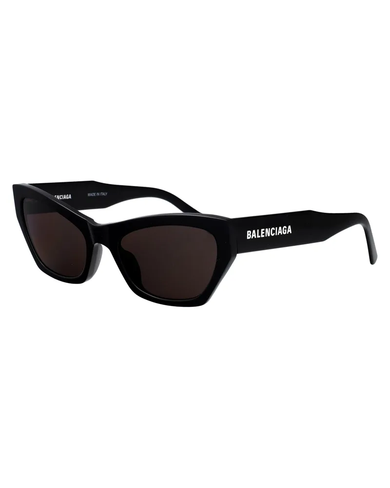 Balenciaga BB0447S Acetate Cat-Eye Sunglasses — Black Black