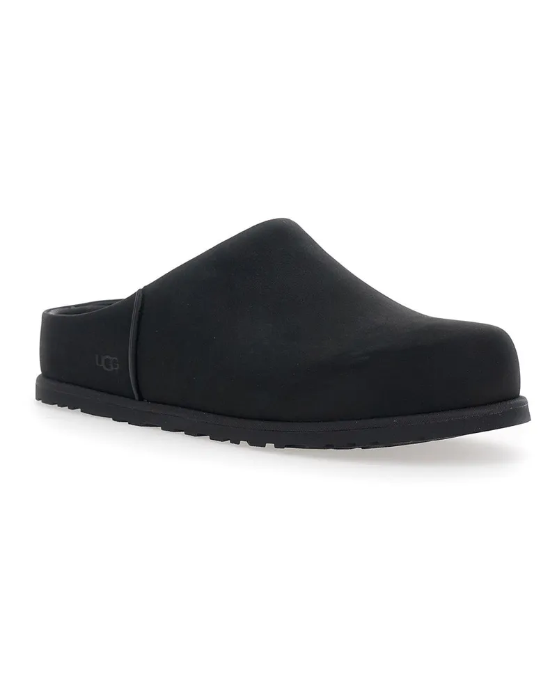 UGG Men's Clog Otzo Black Leather Shoe Black