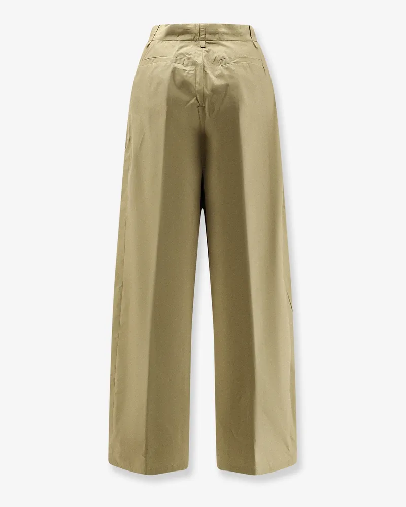 NUDE Women's Trousers Cotton Green Green