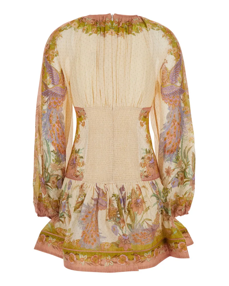 Zimmermann Women's Mini Dress Indra Multicolour Cotton Multicolor