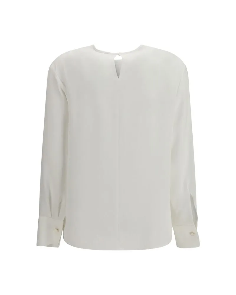 Max Mara Women's White Triacetate Blouse White