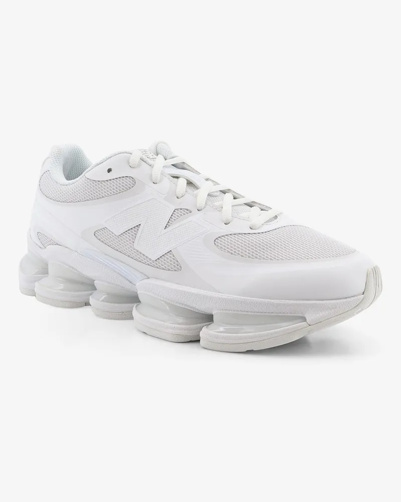 New Balance Men's Sneakers 20008 Technical Fabric White Fabric-Rubber Trainers Fabric/rubber White