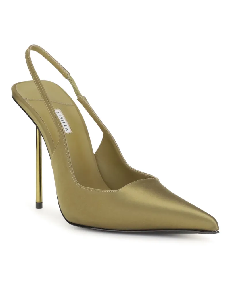 Le Silla Women's Amelia Slingback Pumps Jaen Silk High Heel Shoes Jaen