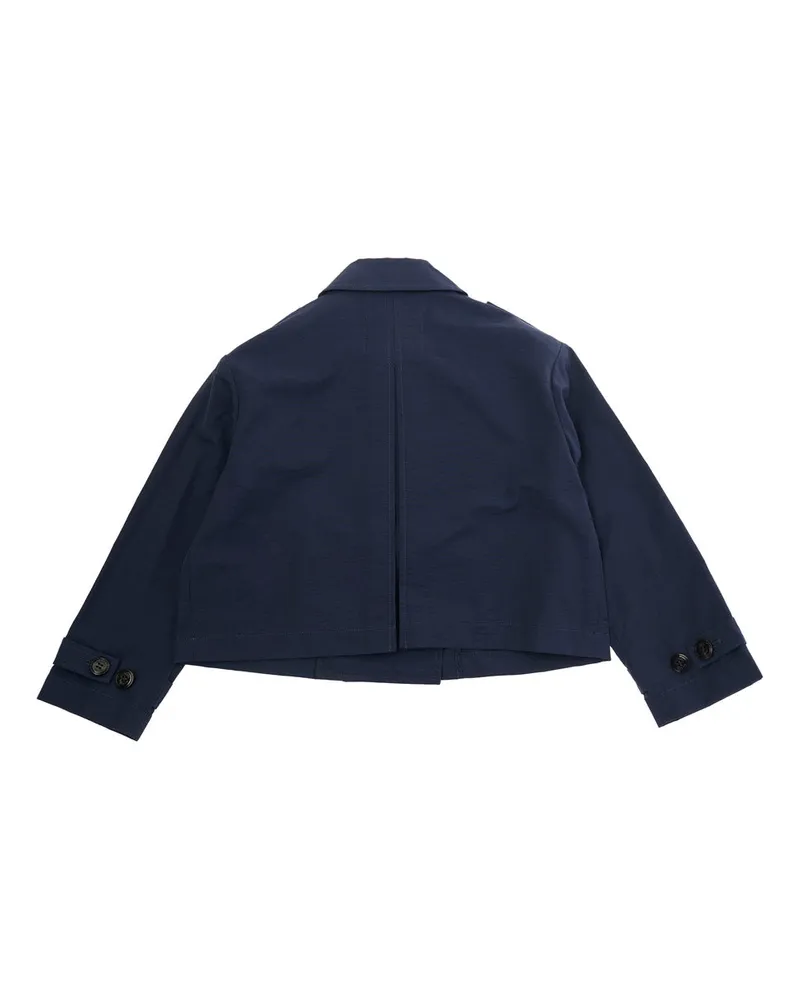 MAX&Co. Girls' Jacket Blue Cotton-Blend Blazers Blue