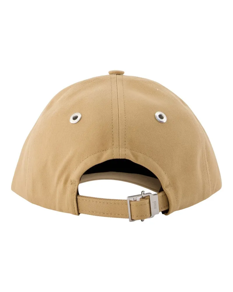 AMI Paris Unisex Quota Ami De Coeur Cap - Paris Cotton Beige Accessories Hats Beige
