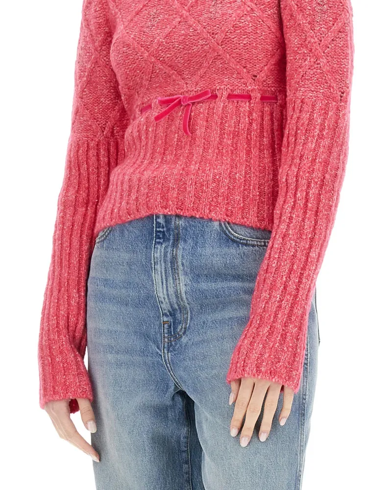 CORMIO Wool Jersey Sweater — Pink Pink