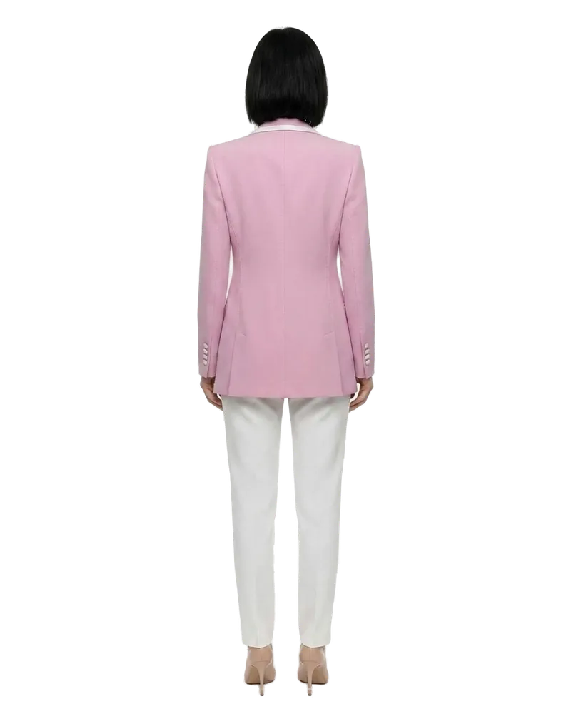 Dolce & Gabbana Women's Pink Elastane Blazer Clothing Pink