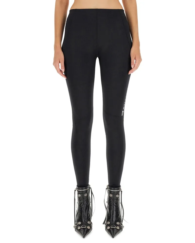 Balenciaga Sporty B Leggings — Black Black