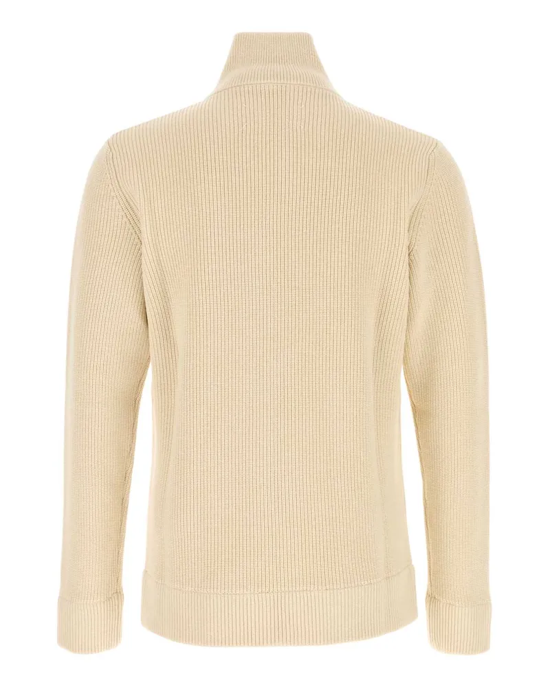 Maison Margiela Ecru Exterior: Cotton Wool Maglieria Sweater Beige
