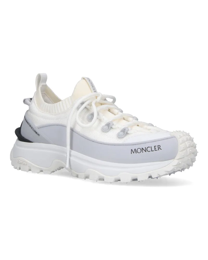 Moncler Women's Sneakers Grey Upper: Polyester White