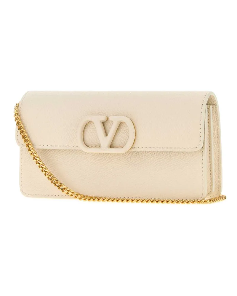Valentino Garavani Wallet on Chain — Beige Beige