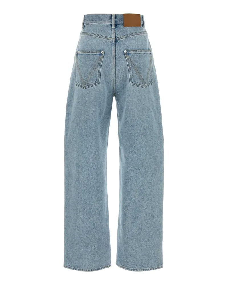 Bottega Veneta Women's Denim Jeans Lightblue Exterior: Cotton Blue